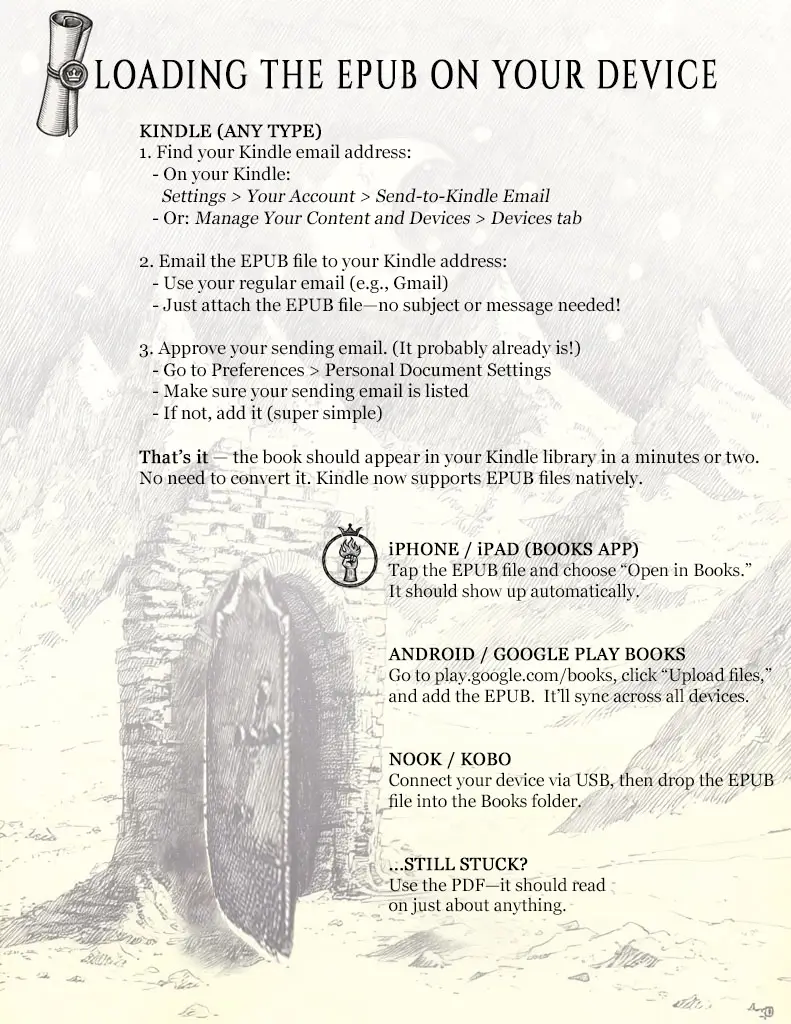 EPUB Instructions