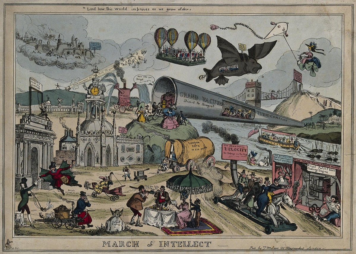 March of Intellect: William Heath's 1829 Satirical Vision of Victorian Futurism