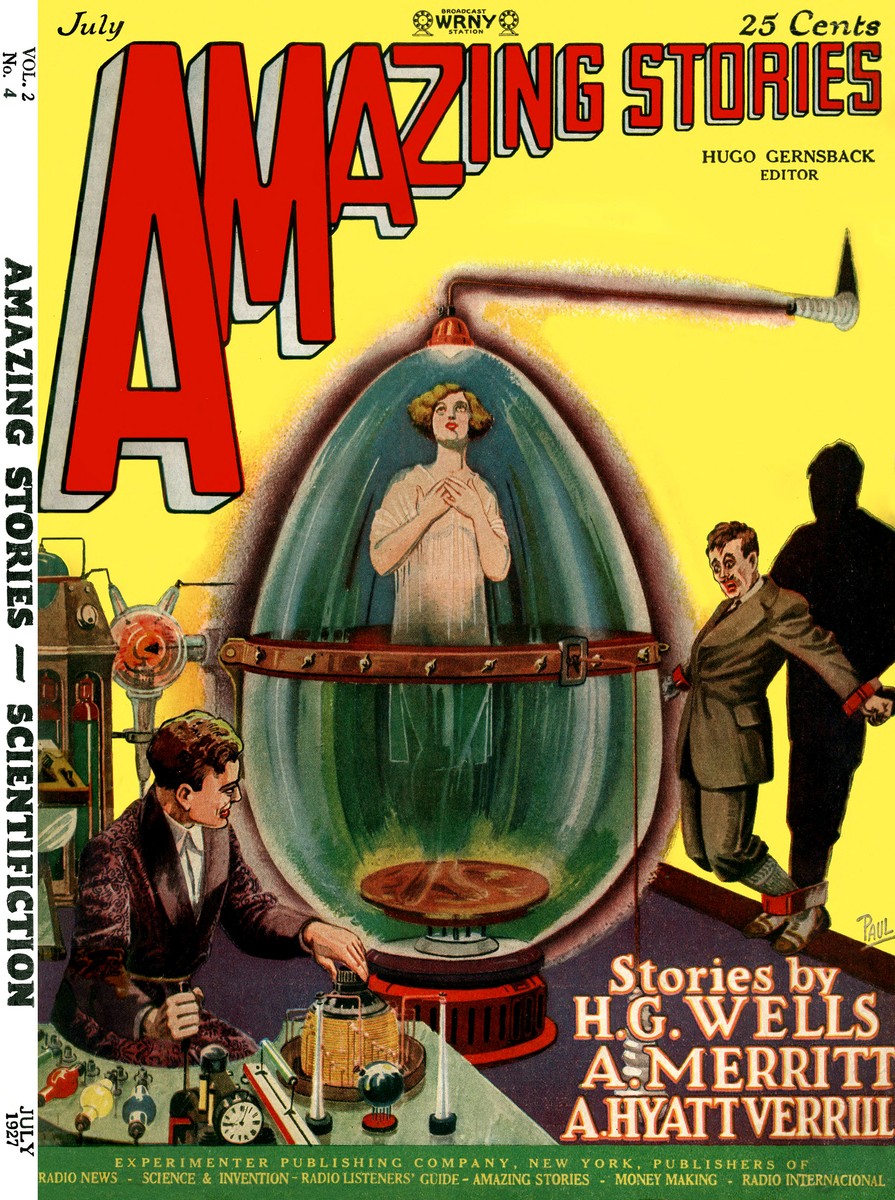Frank R. Paul's Suspended Animation Chamber, Amazing Stories July 1927