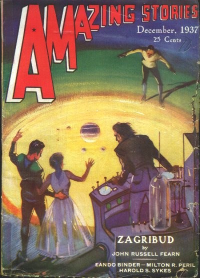 Zagribud Portal Scene – Amazing Stories December 1937 Cover