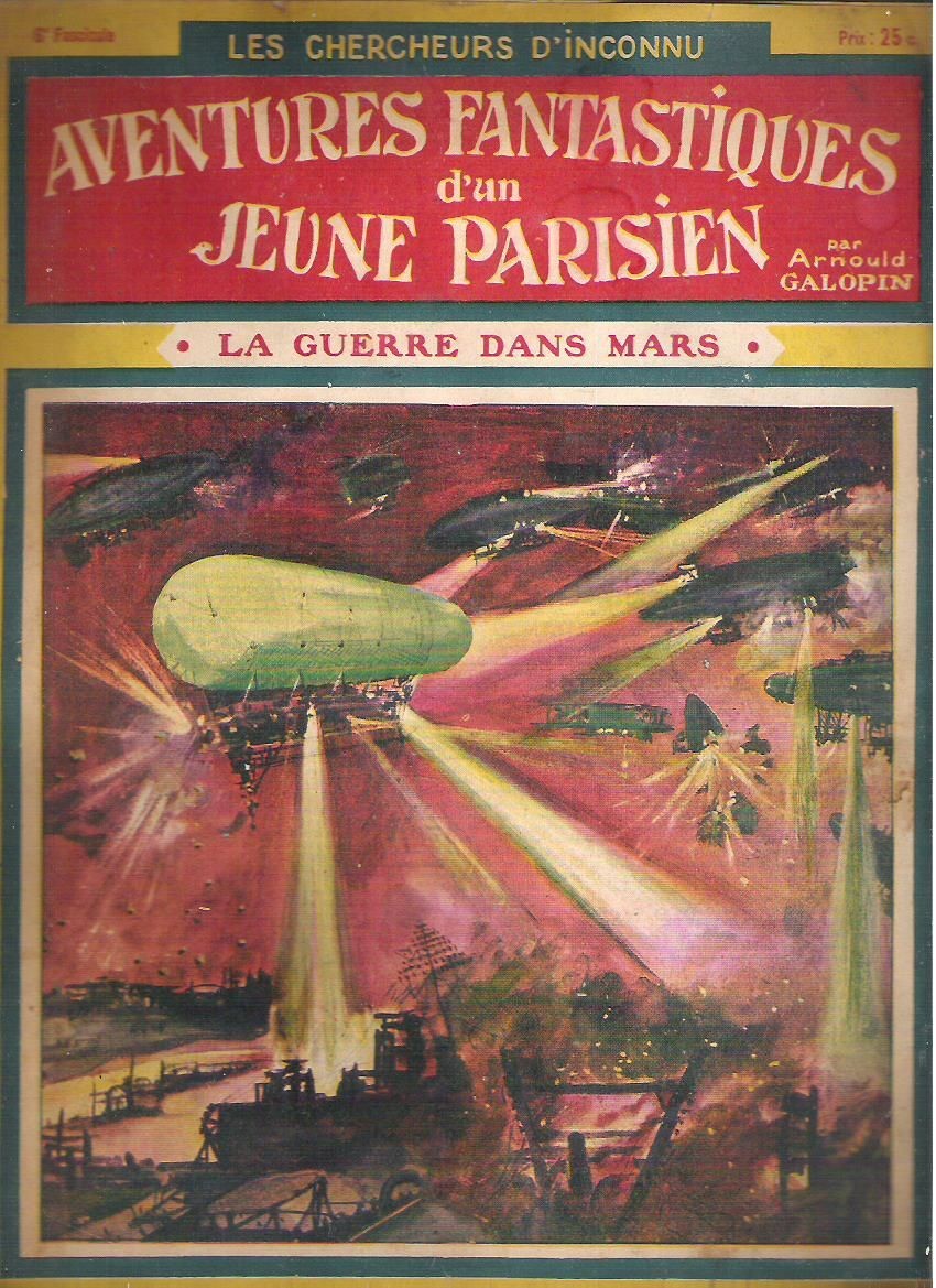 War on Mars: Aerial Fleet Battle — Aventures Fantastiques 1910s French Pulp