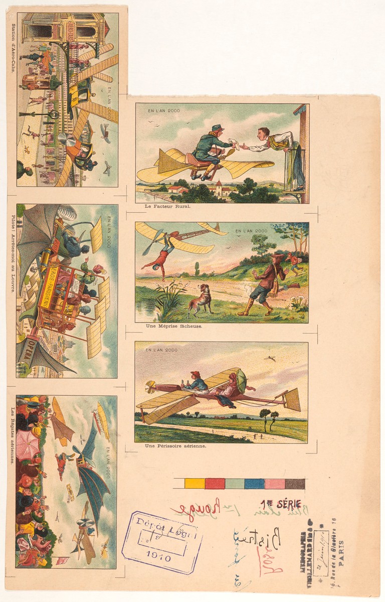 En L'An 2000: French Chromolithograph Flying Futures, 1910 Series 1