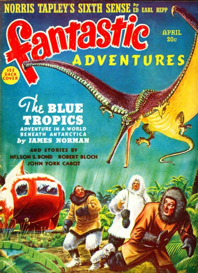 Frank R. Paul's Pterosaur Attack, Fantastic Adventures April 1940