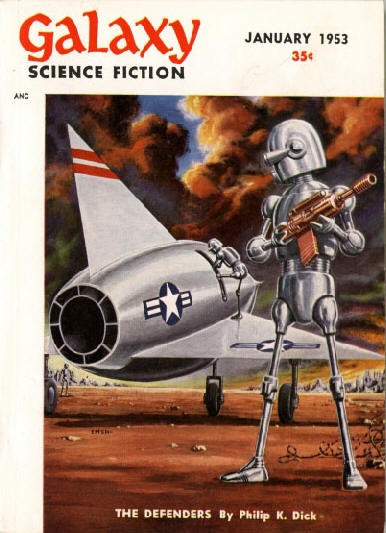 Emsh's Armed Robot Guardian, Galaxy Science Fiction January 1953 – The Defenders