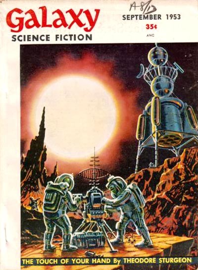 Astronauts Survey Alien Terrain — Galaxy Science Fiction, September 1953