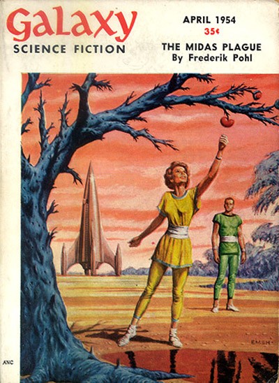 EMSH's Midas Plague Cover – Galaxy Science Fiction April 1954