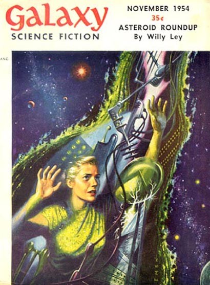 Galaxy Science Fiction Nov 1954 — Human Trapped in Alien Organic Machine