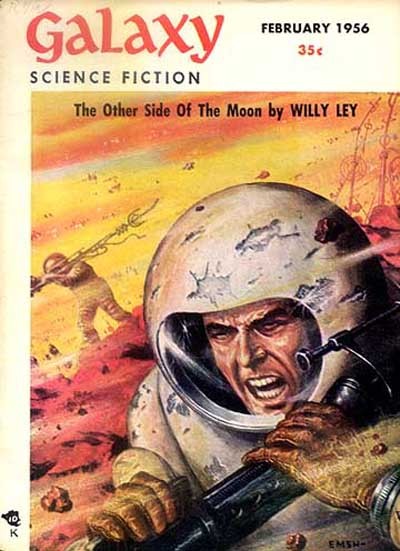 Emsh's Combat Astronaut Under Fire, Galaxy Science Fiction Feb 1956