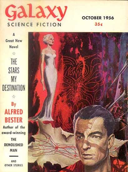 Emsh's 'The Stars My Destination' Galaxy Science Fiction Cover, Oct 1956