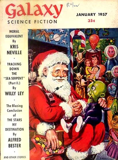 Santa Claus Meets Alien Children, Galaxy Science Fiction January 1957