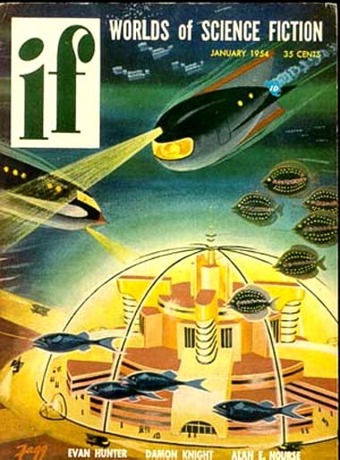 Underwater Dome City Under Alien Attack — If Magazine, January 1954