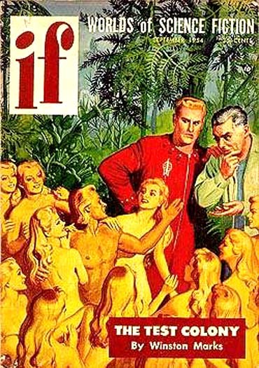 IF Worlds of Science Fiction – 'The Test Colony' Cover, Sept 1954