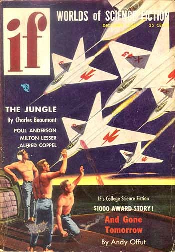 IF Worlds of Science Fiction Dec 1955 – Jet Fighters Over Shirtless Crew