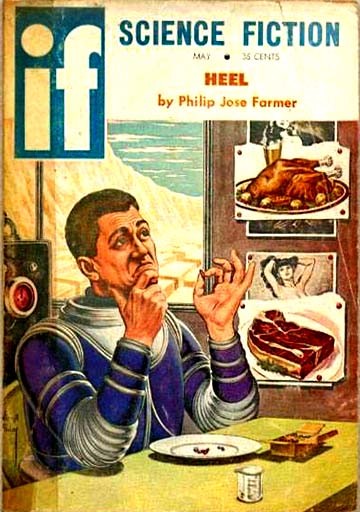 If Science Fiction May 1960 – Farmer's 'Heel' Starving Spaceman Cover
