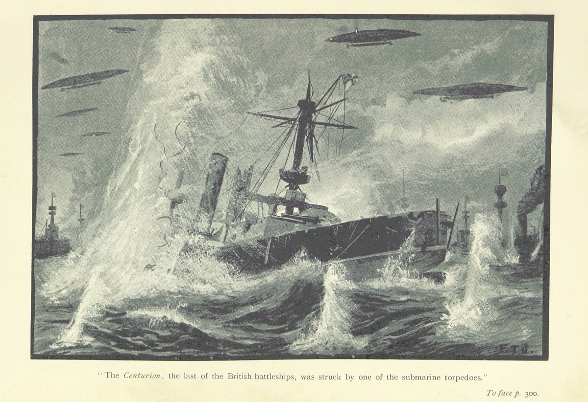 HMS Centurion Sunk by Torpedo, The Battle of Dorking Era Naval War Fiction