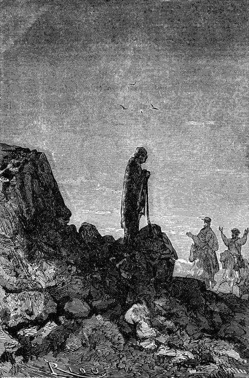 Édouard Riou's Mysterious Cloaked Figure – Journey to Center of Earth