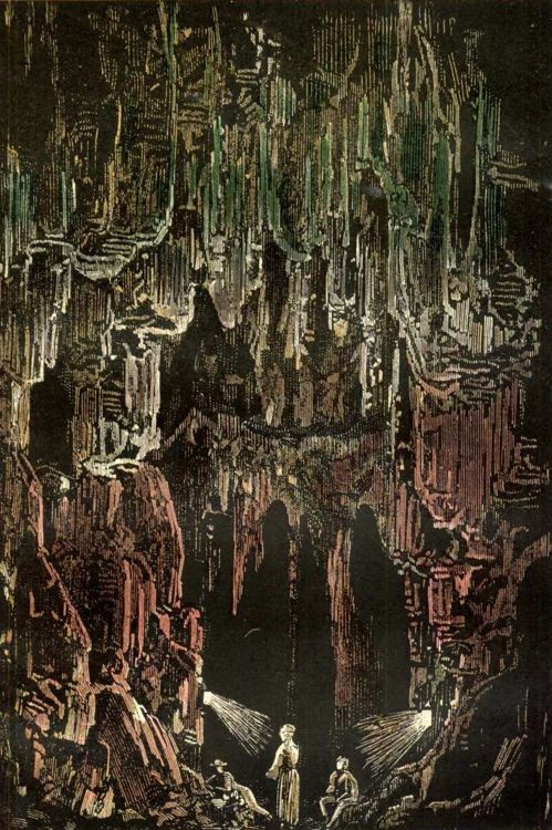 Journey to the Center of the Earth – Édouard Riou Crystal Cavern, 1864