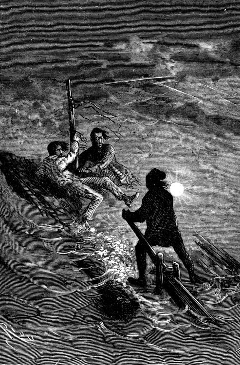 Édouard Riou's Nocturnal Sea Battle — Journey to the Center of the Earth