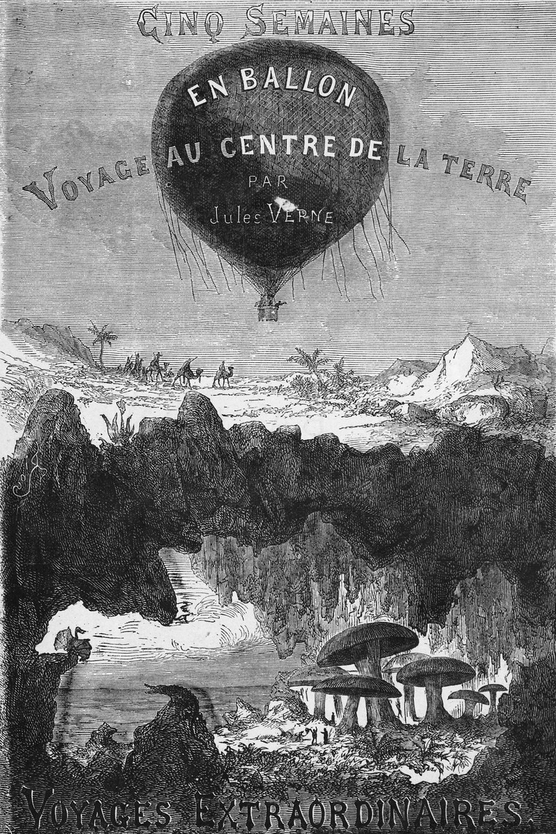 Jules Verne 'Voyages Extraordinaires' Composite Frontispiece by Édouard Riou, 1860s