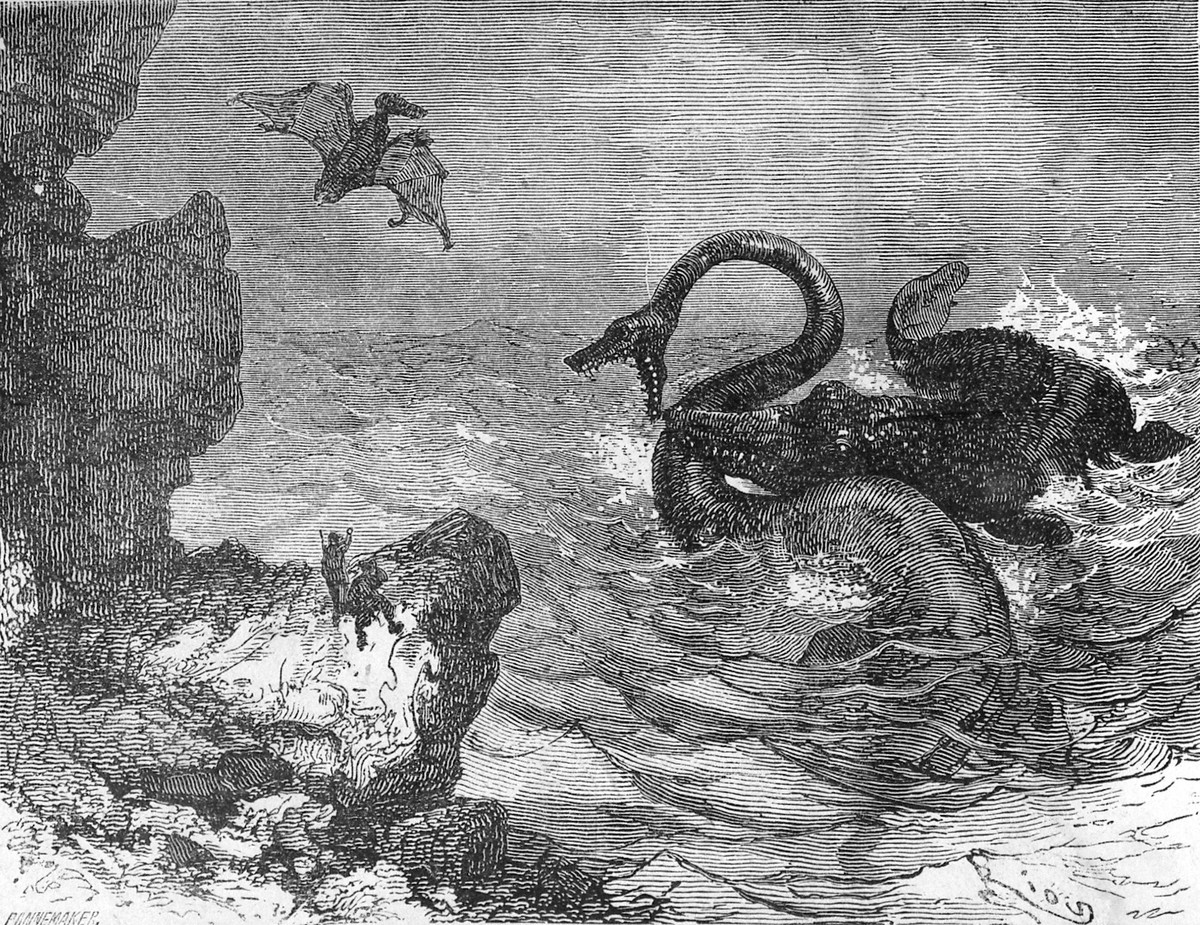 Édouard Riou's Sea Monsters Battle, Journey to the Center of the Earth