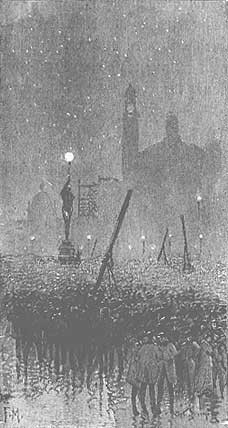 Martian War Machines Fire on London — H.G. Wells War of the Worlds 1906