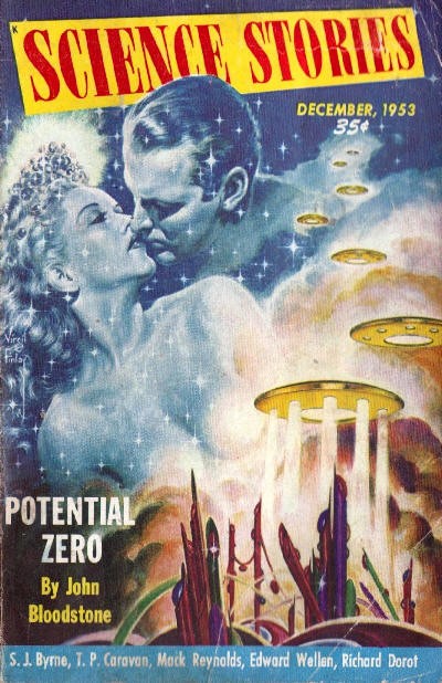 Virgil Finlay's Cosmic Romance: Science Stories December 1953 Cover