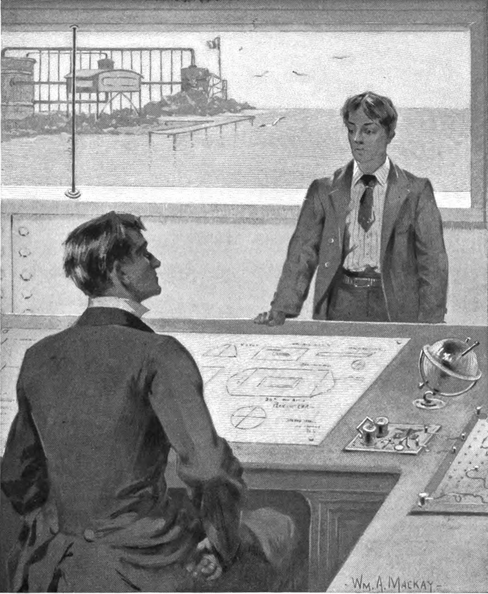 Wm. A. MacKay: Futurist Control Room with Video Screen, c.1910s