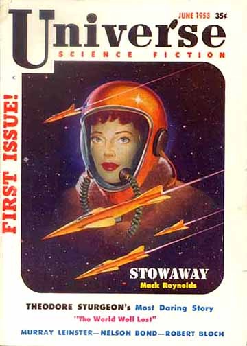 Universe Science Fiction #1 Female Astronaut Cover, June 1953