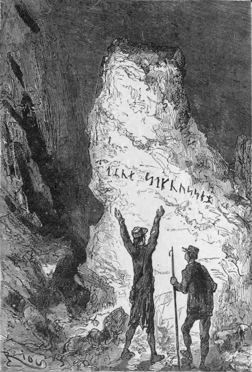 Jules Verne Journey to Center of Earth Runic Inscription Discovery 1864