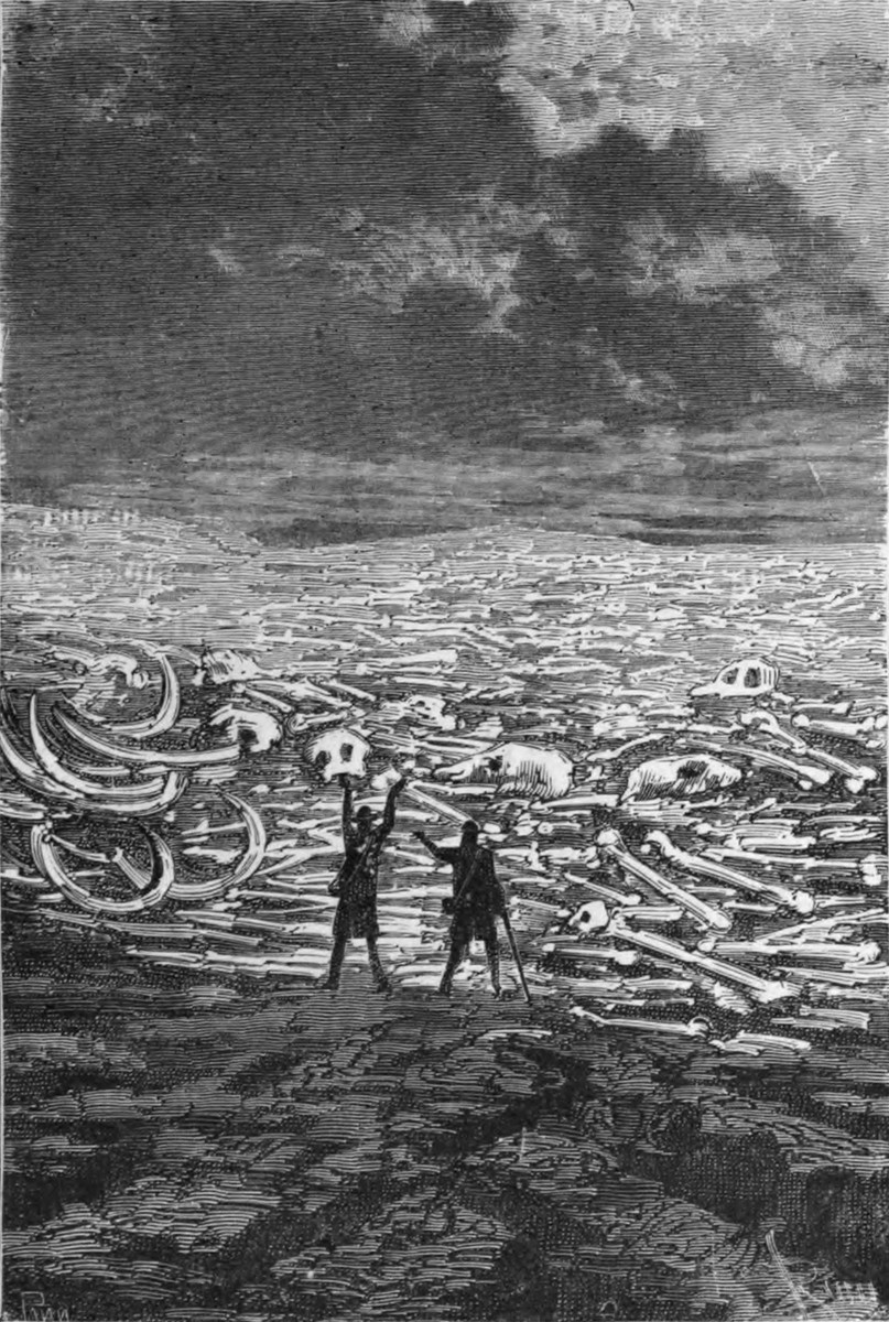 Édouard Riou's Bone Graveyard — Journey to the Center of the Earth, 1864