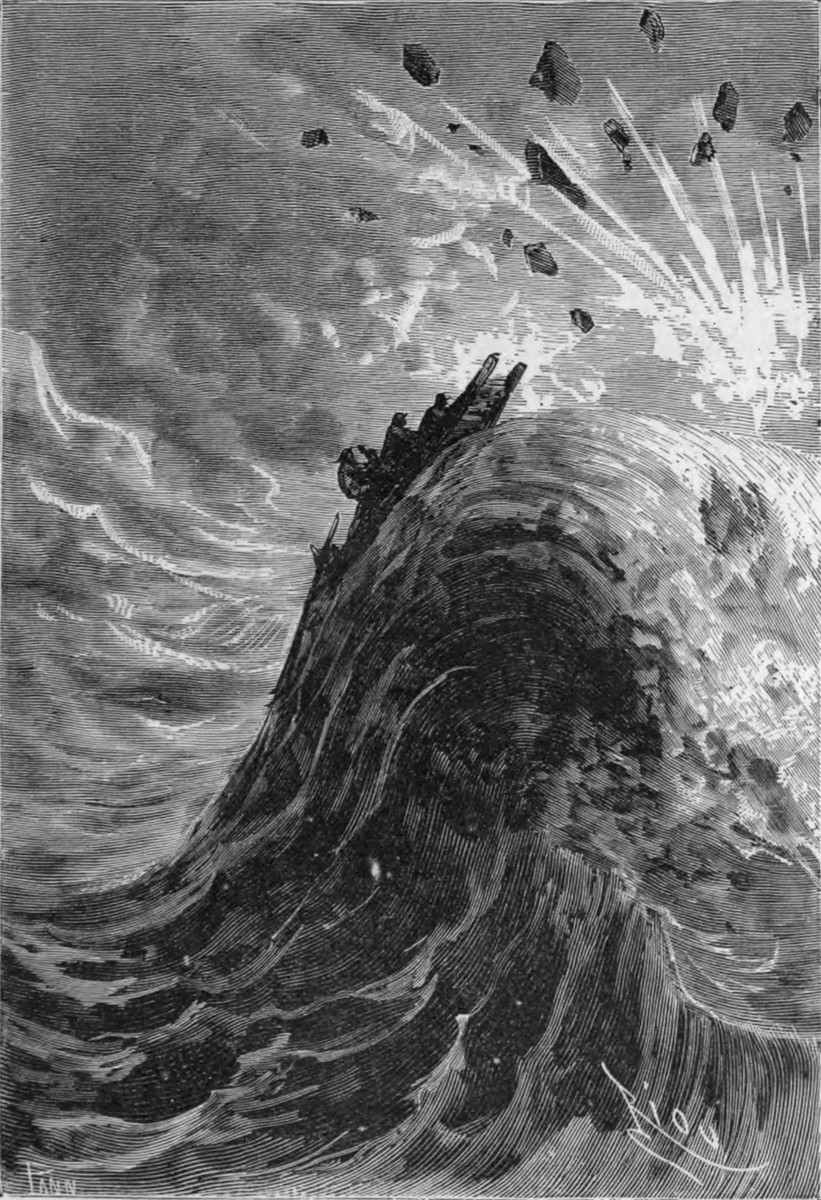 Jules Verne's Cannon-Fired Projectile Launch, From Earth to Moon 1870s