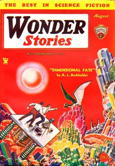 Frank R. Paul's Dimensional Fate – Wonder Stories August 1932