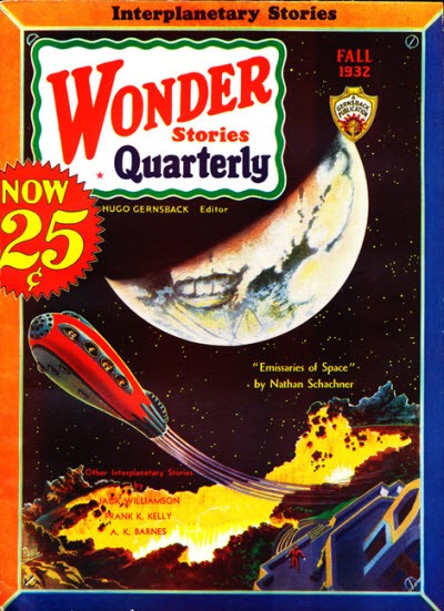 Frank R. Paul's Crescent Moon Spaceship, Wonder Stories Quarterly Fall 1932
