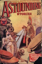Astounding Stories Nov 1933 – Greek Warrior Confronts Ancient Egyptian Scene