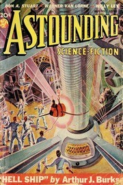 Astounding Science-Fiction 'Hell Ship' Cover — Futuristic Space Port, 1938