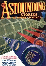 Astounding Stories March 1933 'Salvage in Space' Rocket Tunnel Cover