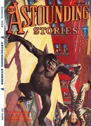 Giant Ape Monster Attacks City — Astounding Stories Pulp Cover 1930s