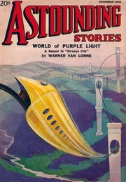 Astounding Stories Dec 1936 – Sleek Rocket Car Over Futuristic Cityscape