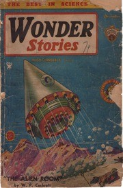 Wonder Stories 'The Alien Room' Cover Art, Gernsback 1930s
