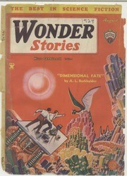 Wonder Stories 'Dimensional Fate' Cover – A.L. Rothsfelder, 1930s
