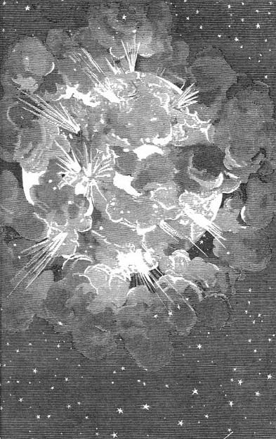 Planetary Explosion in Deep Space — Victorian Engraving, c.1880s