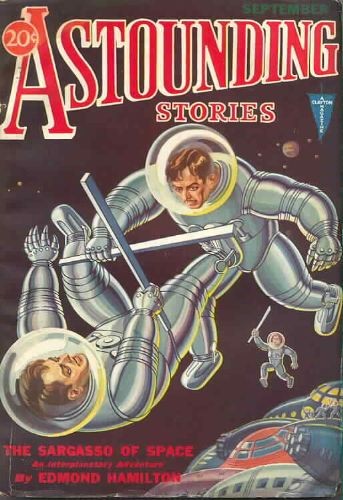Zero-G Spacesuit Brawl, Astounding Stories September 1931