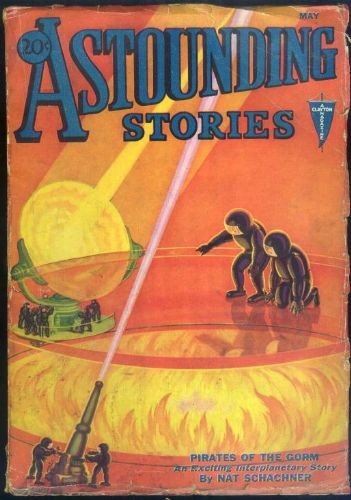 Astounding Stories May 1931 — Alien Beings Confront Energy Globe, Pirates of the Gorm