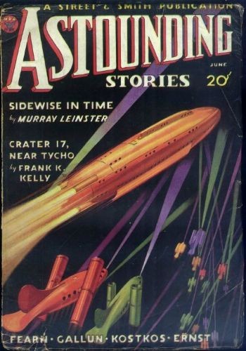 Astounding Stories June 1934 – Rocket Attack and Ray Guns, Sidewise in Time