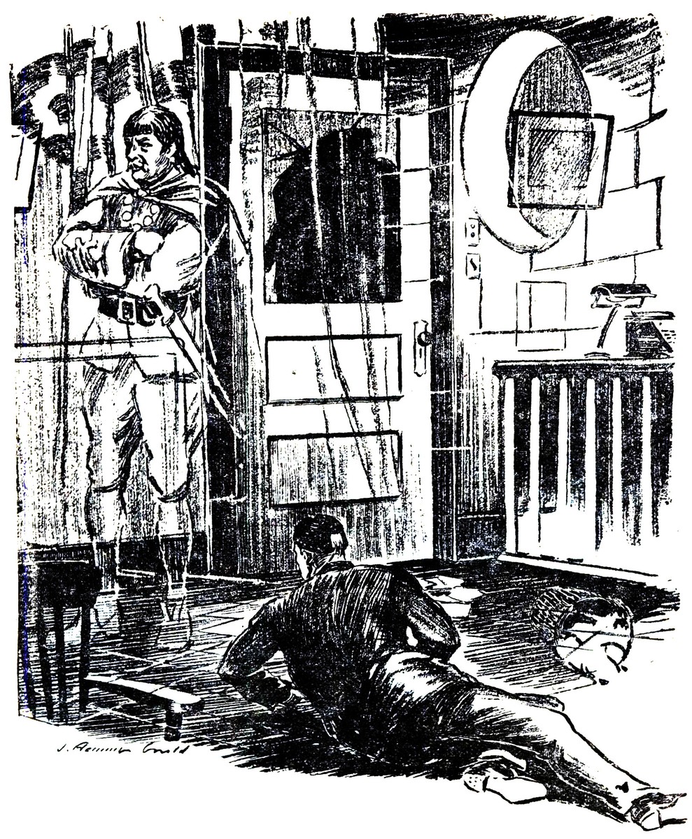 J. Hemming Could: Barbarian Warrior Invades Modern Apartment, 1940s Pulp