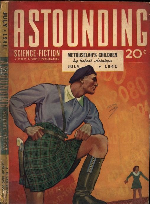 Astounding Science-Fiction July 1941 – Heinlein's Methuselah's Children Cover
