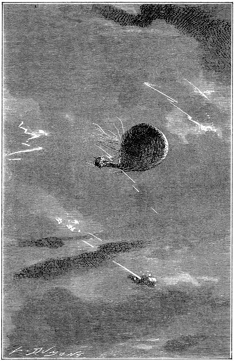 Balloon Struck by Lightning — Jules Verne's Five Weeks in a Balloon, 1863