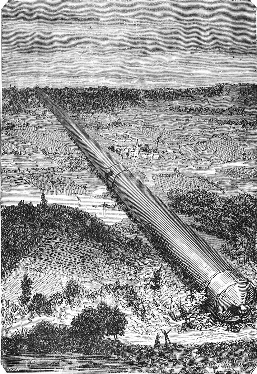 Jules Verne's Columbiad Supergun Barrel – 'From the Earth to the Moon' 1865