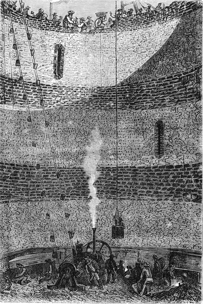 Jules Verne's Giant Cannon Shaft Interior — From the Earth to the Moon