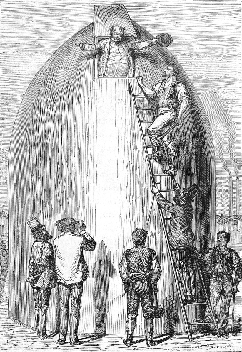 Jules Verne's Projectile Capsule Launch — From the Earth to the Moon, 1865